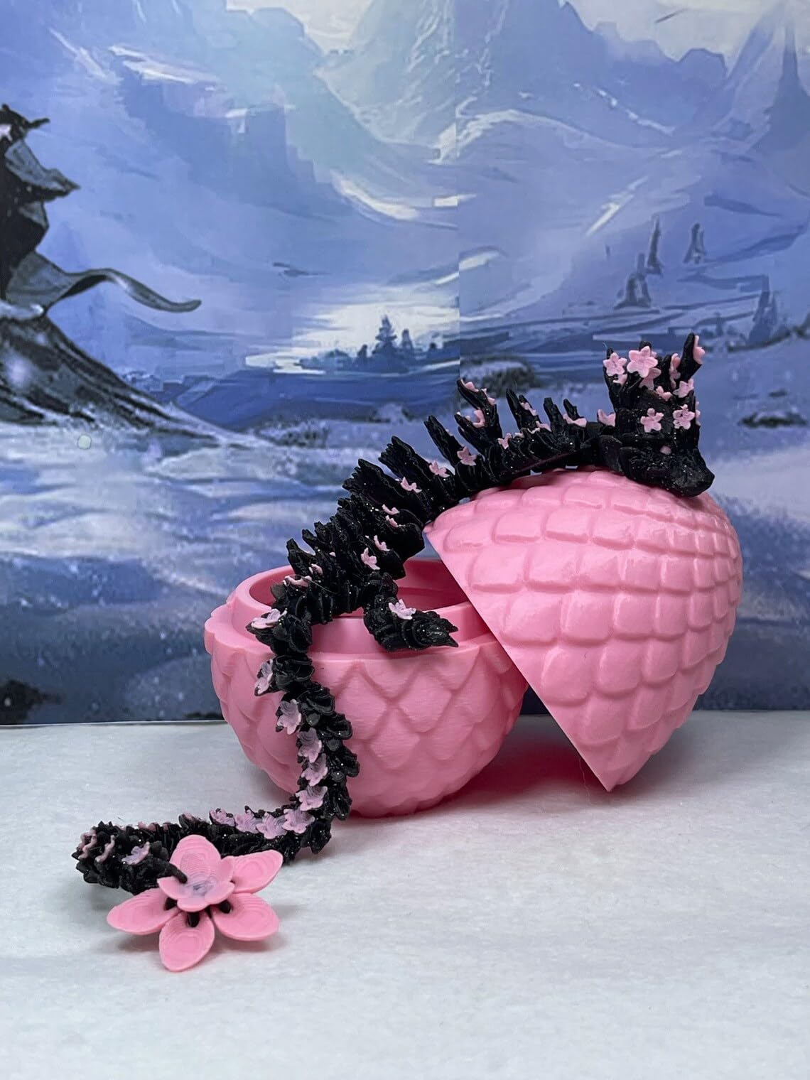 Amazon.com: Generic Black and Pink Cherry Blossom Dragon with