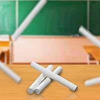 Vista 7 de School Smart Pizarra sin polvo - Paquete de 12 - Blanco - 084832