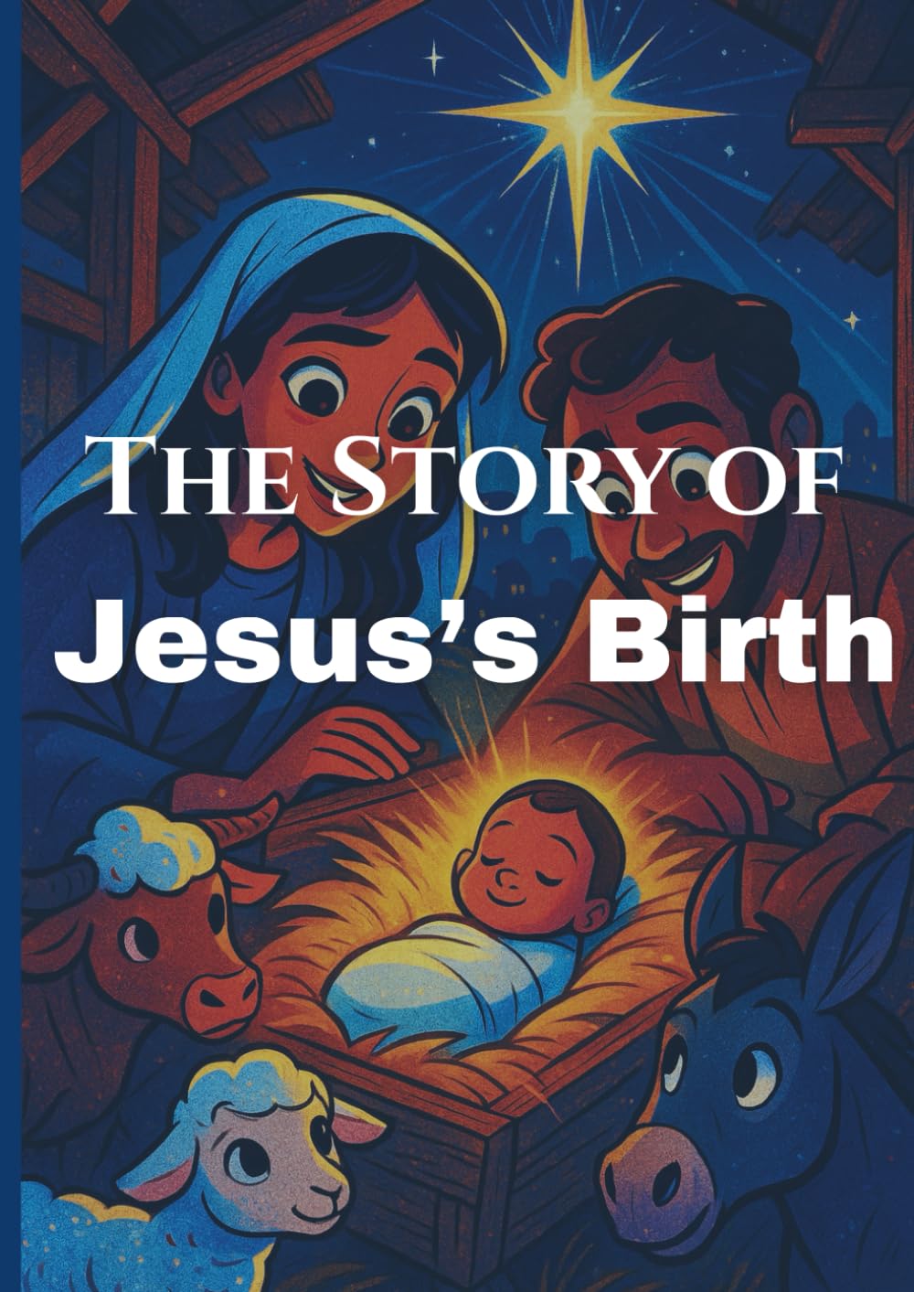 The Story of the Birth of Jesus: story book with bonus coloring pages