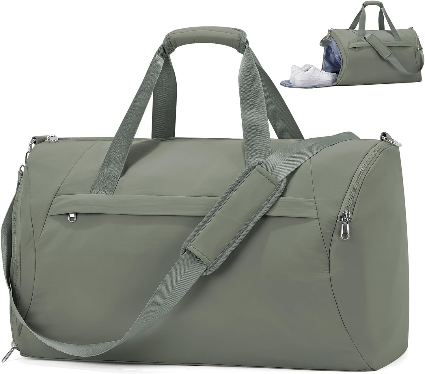 Travel Duffle Bag for Women Men, 41L Weekender Overnight Bag Airplane Personal Item Travel Bag with Shoes Compartment, Sports Gym Bag Carry On Bags for Business Trips,Travel,Gym