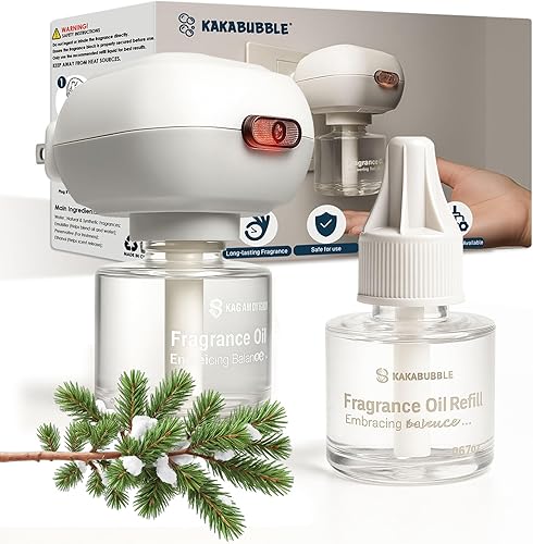 Miniatura 8 de Kit de iniciación de difusor de aceite esencial enchufable al aire libre, paquete de 2 – frescura de 30 días, seguro para mascotas y niños, ideal