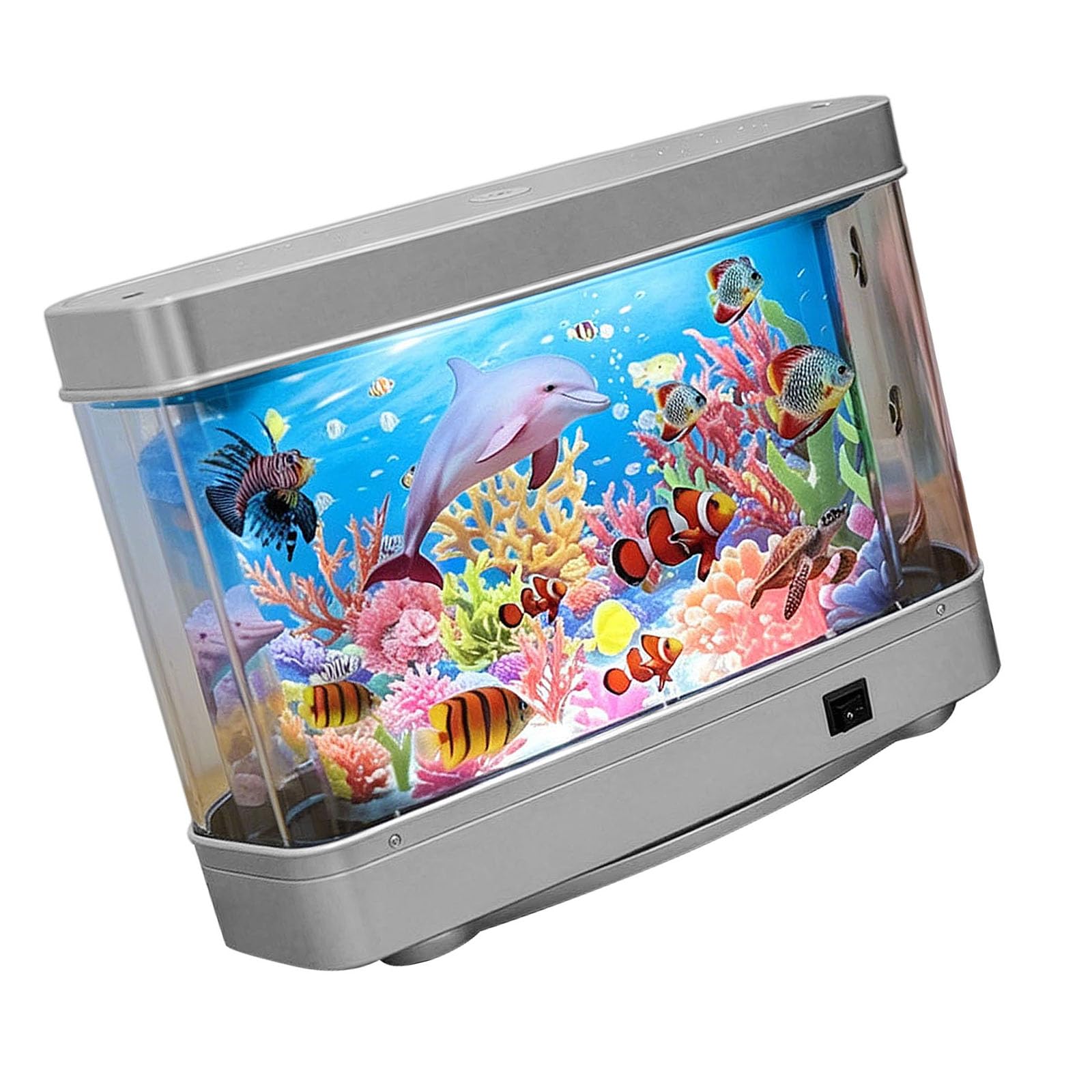 Bbajszx Artistic Water Inspired Decorative Lamp with Gentle Glow Perfect for Aquarium Display or Bedside Water Scene Decorative Light