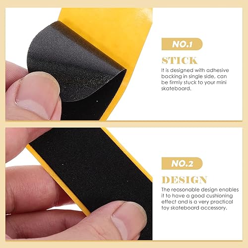 Miniatura 3 de WINDIR 24 cintas de agarre para diapasones, precortadas de 28 × 3.937 in, cinta de agarre de espuma para juguetes de dedos profesionales, mini