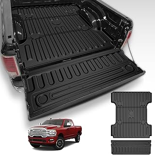 for 6.4FT Truck Bed Mat & Tailgate Mat Fit for 2009-2018 Ram 1500 &