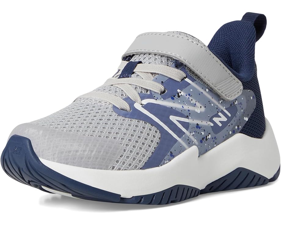 New Balance Kids Rave Run v2 Bungee Lace with Top Strap (Little Kid/Big Kid) - Front View