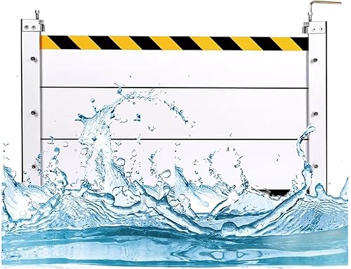 Bafle de protección contra inundaciones, protector de barrera contra inundaciones reutilizable, aluminio, diseño de módulo de unidad resistente,