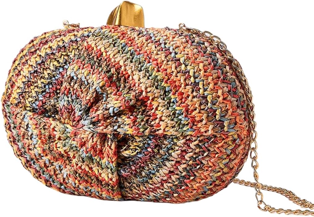 Straw Clutch Purse for Women Summer Woven Beach Handbag Party Wedding Clutch Evening Bag Wicker Purse