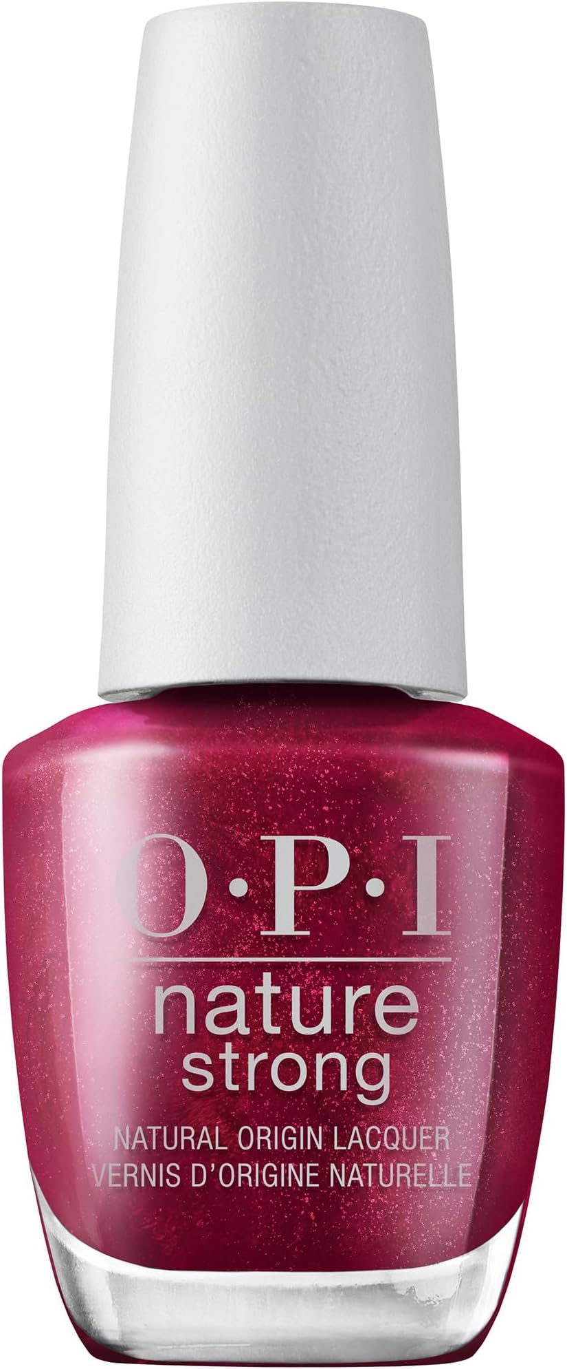 O.P.I Nature Strong Natural Nail Polish | Raisin Your Voice Nail Lacquer (Red) | 15 ml | Long-Lasting, Glossy Nail Polish | Natural Origin, Vegan & Cruelty Free