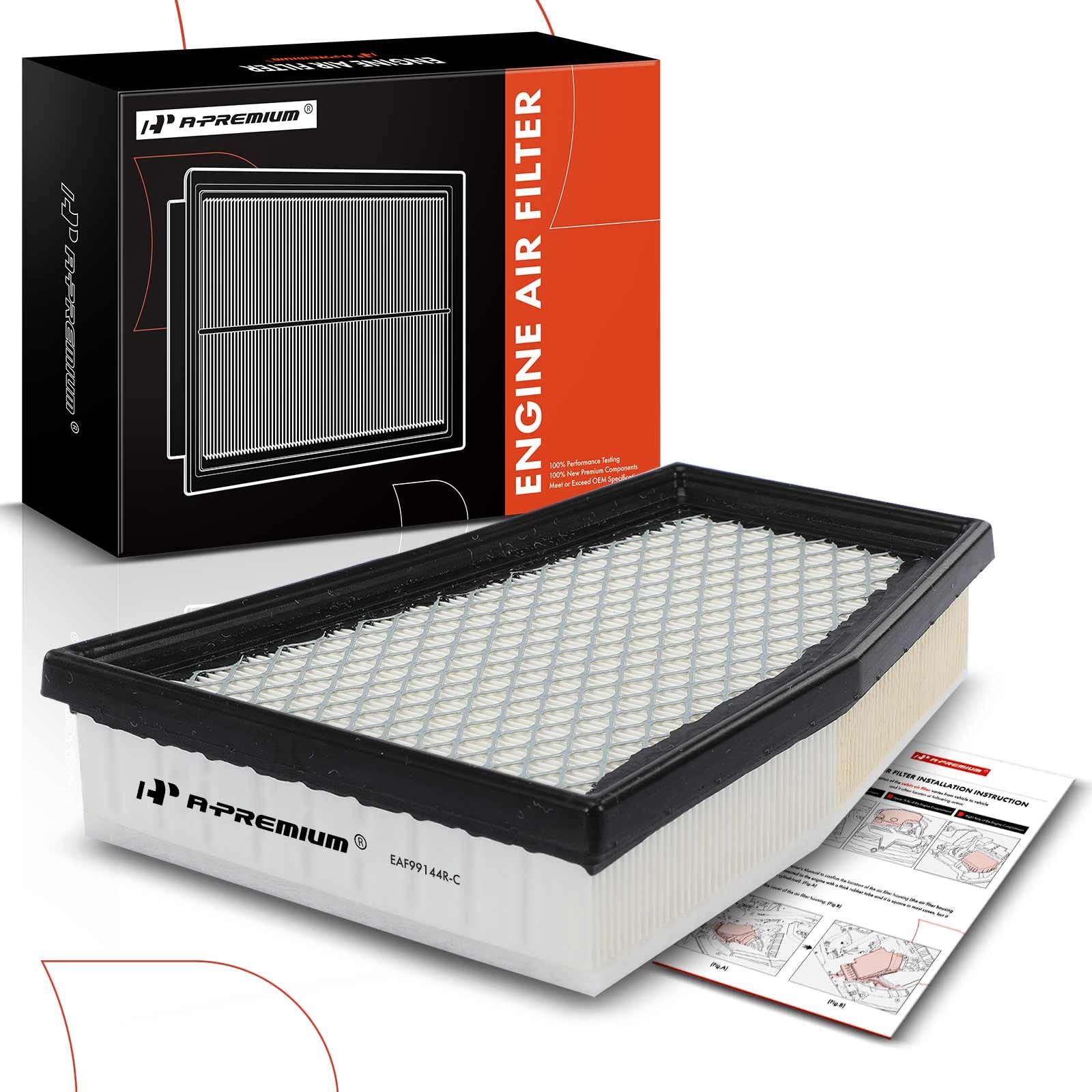 Photo 1 of A-Premium Engine Air Filter Compatible with Audi RS5 2013 2014 2015 V8 4.2L