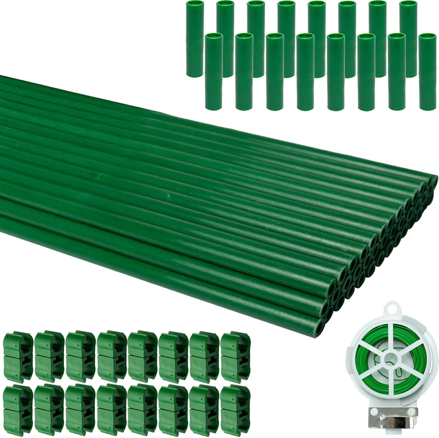 Plant Support Cages 4packs+Garden Stakes 40pcs : Patio, Lawn & Garden