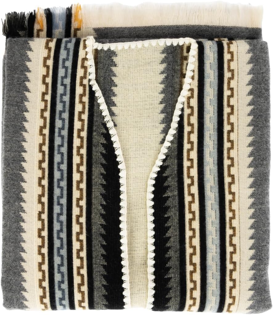 QISU Alpaca Wool Poncho, Handmade in Ecuador, Thick, Warm and Alpaca Wool Poncho, Lightweight and Soft