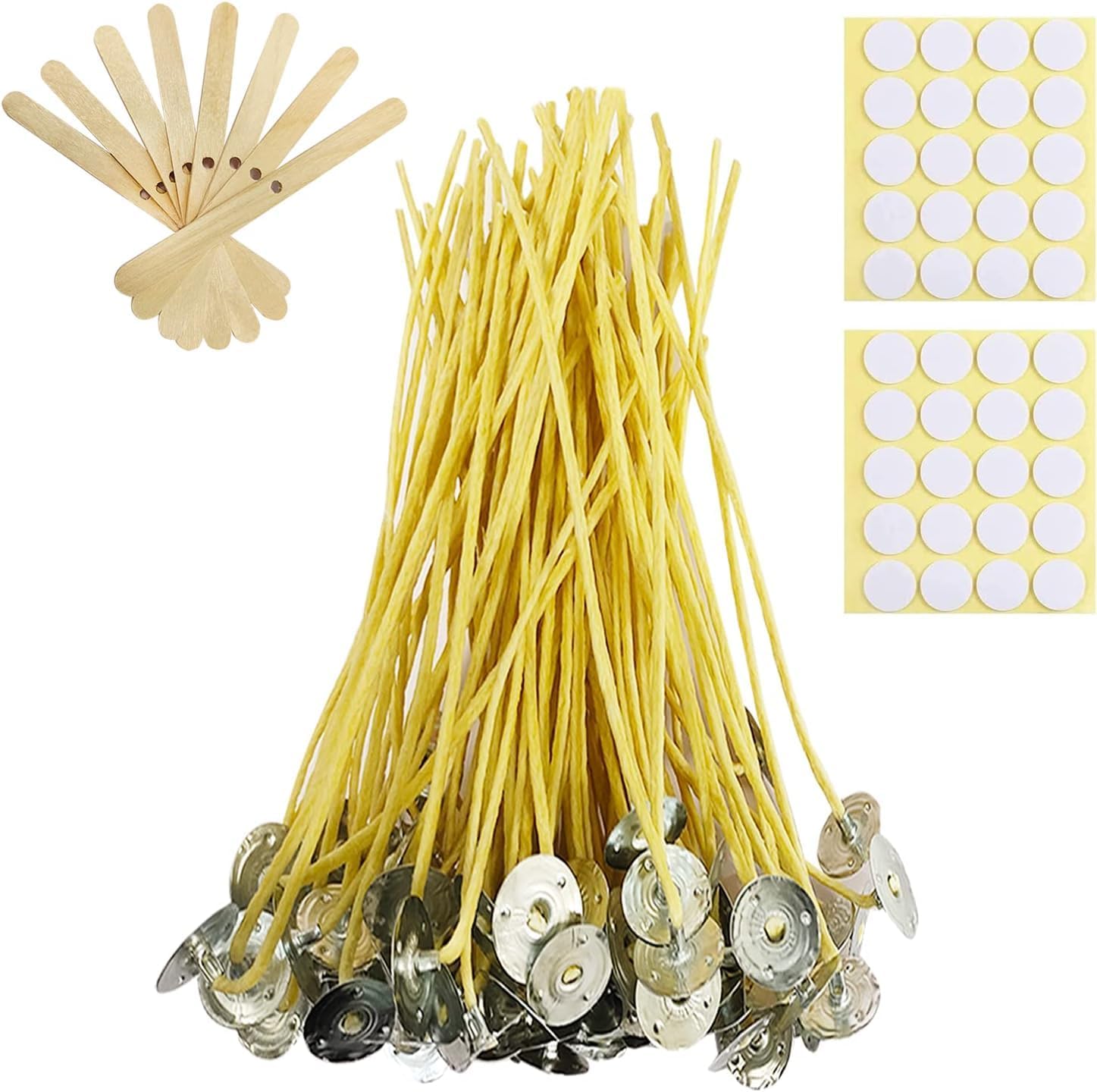 100pcs Wooden Candle Wicks & Hemp Candle Wicks