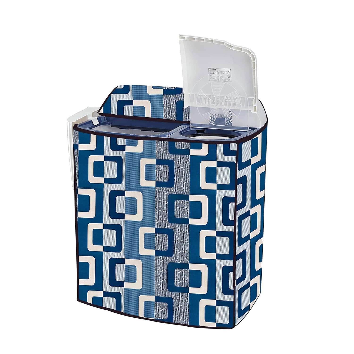 Star Weaves Semi Automatic Washing Machine Cover For Samsung/Ifb/Lg/Godrej/Whirlpool/Bosch/ 6 Kg, 6.2 Kg, 6.5 Kg (80X51X86 Cms), Waterproof & Dustproof Polyester, Kum133