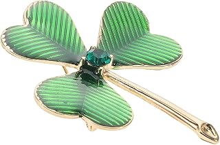 TOYANDONA Broches Para Sombreros Prendedores De Trébol Prendedores De Solapa Prendedores Para Sombreros Broche De San Patricio Broche De Trébol Broches Para Mujer Broches De Aleación