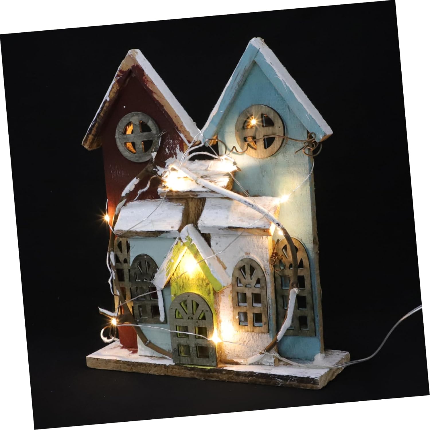 1pc Mini Luminous House Decor Charming Christmas Festival Night Light for Home and Garden for Creating Cozy Atmosphere and Festive Vibe