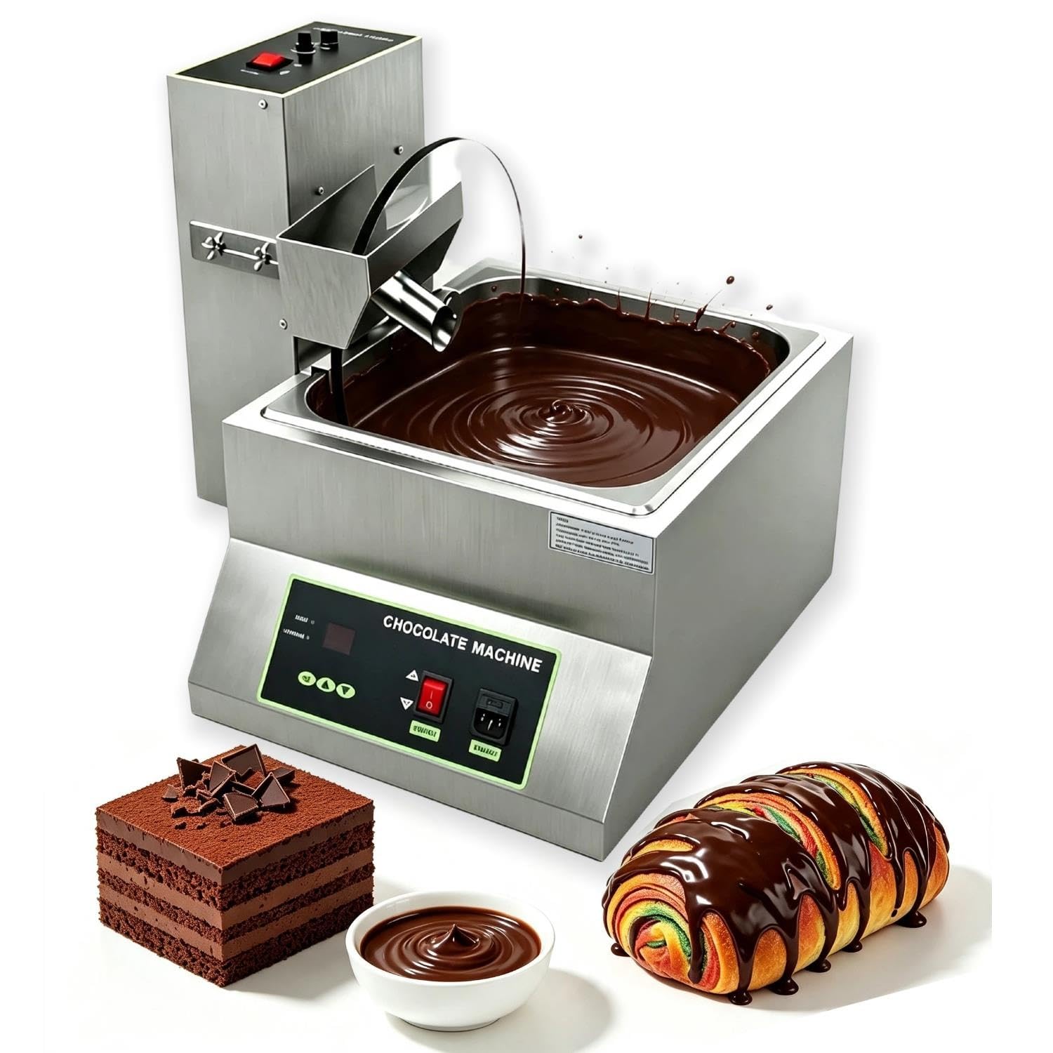 Scioglitore elettrico per cioccolato con dosatore con dosatore cioccolato