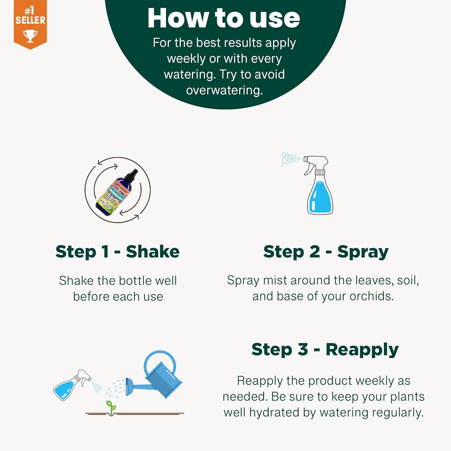 Gardenera Professional POTHOS Organic Superfood Spray Mist for Home Gardening | Micro-Fungi Enriched Fertilizer Mist for Healthy Leaves & Growth | 18 Essential Vitamins & Minerals for POTHOS - 8oz - Image 3