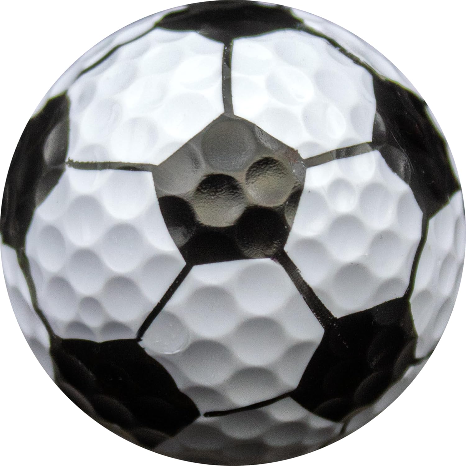 GBM Soccer Novelty Golf Balls – 360 Degree Soccer Golf Balls Design for Players, Coaches, Sports Fans, Tournaments, League Play and Golfers Gifts, 1 Dozen
