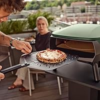 Vista 6 de Witt PICCOLO Rotante - Horno de pizza para exteriores de 13 pulgadas, compacto, portátil, con piedra giratoria y quemador en forma de C, ideal