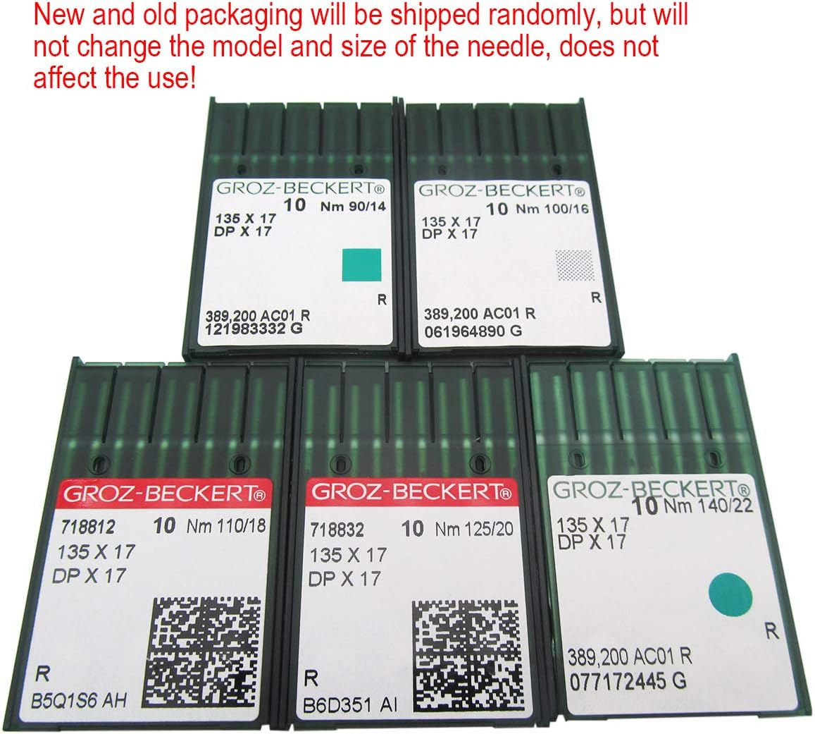 GROZ-BECKERT Needle in CKPSMS Clear Plastic Box- 50 Groz-Beckert 135X17 DPX17 SY3355 for Industrial Walking Foot Machine Needles - Image 2