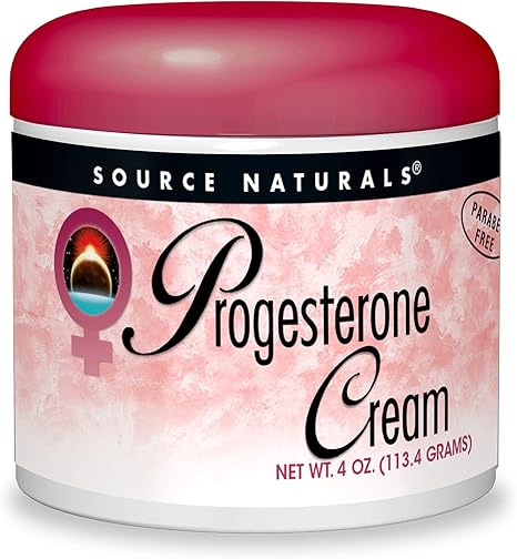 Source Naturals Natural Progesterone Cream, 4 Ounce (113.4 g) : Amazon ...