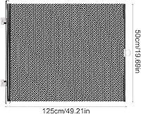 Vista 3 de Puerta retráctil para gatos y perros para interiores, para escaleras, sin perforación, valla antis, puertas de PVC para perros, para puertas