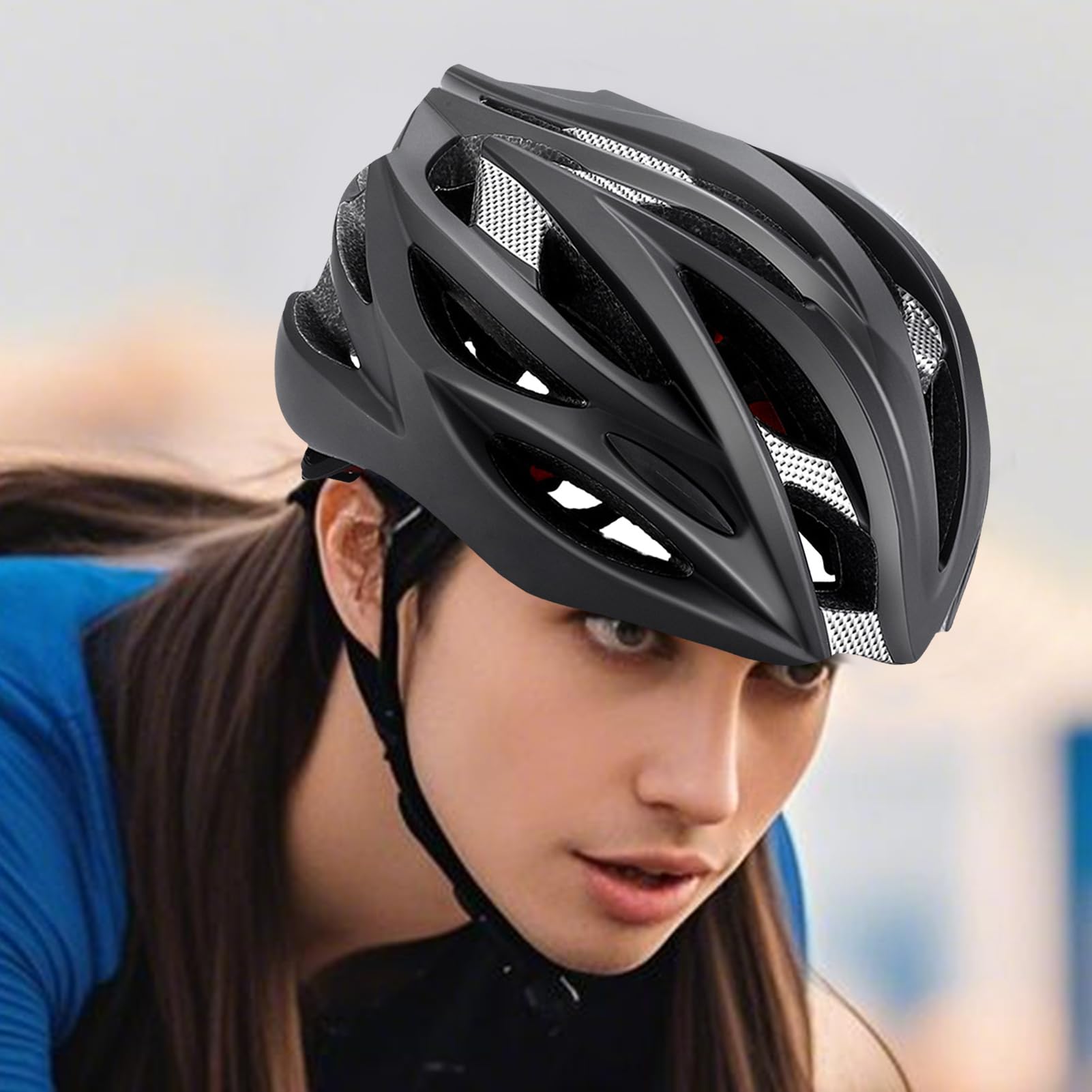 Casco da bici anti-umidità antiurto Accessori ciclismo | Casco da bici per adulti per viaggi all'aperto su strada