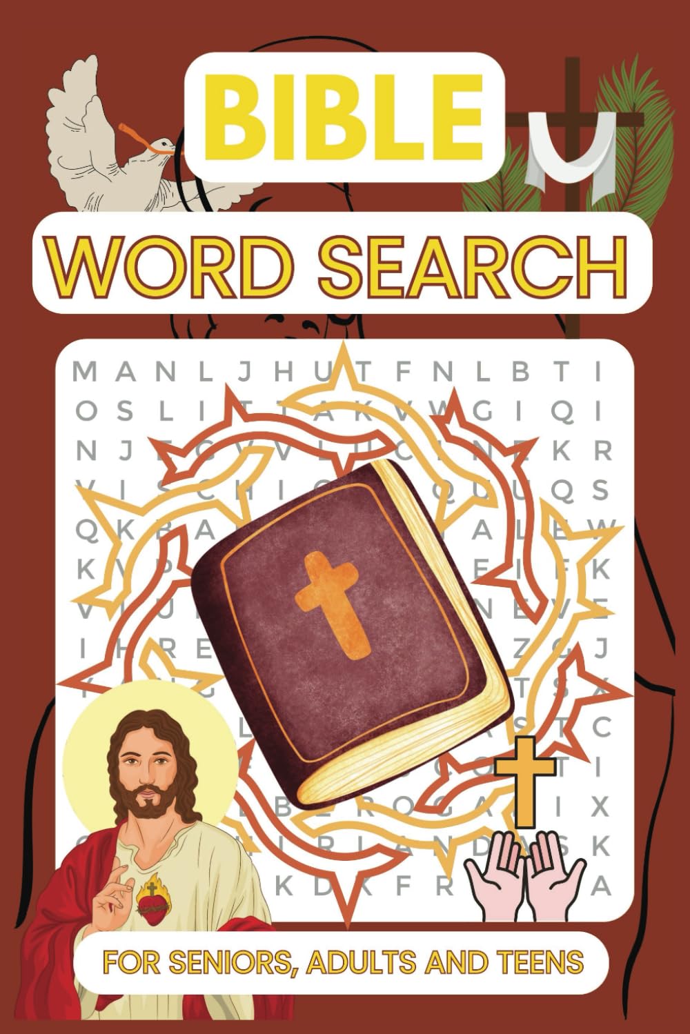 Bible Word Search: Word Search Puzzle Book: Over 50 Puzzles to Complete with Solutions