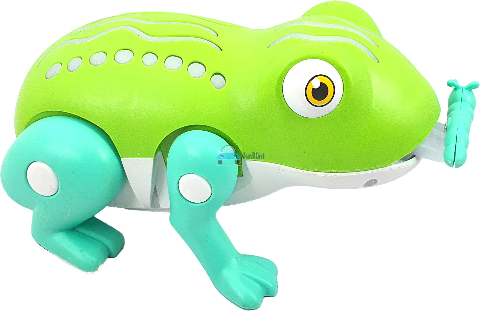 FunBlast Insects Eating Musical Frog Toy - Jumping Singing Dancing Frog Toy with Light and Sound Toy Effects for Kids, Toddlers (Multicolor) (Green)