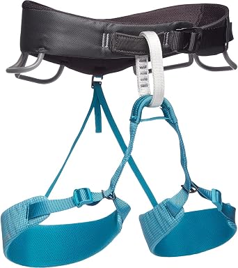 BLACK DIAMOND Womens Momentum Rock Climbing Harness | Dual Core Construction | Adjustable Waist & Leg Loops