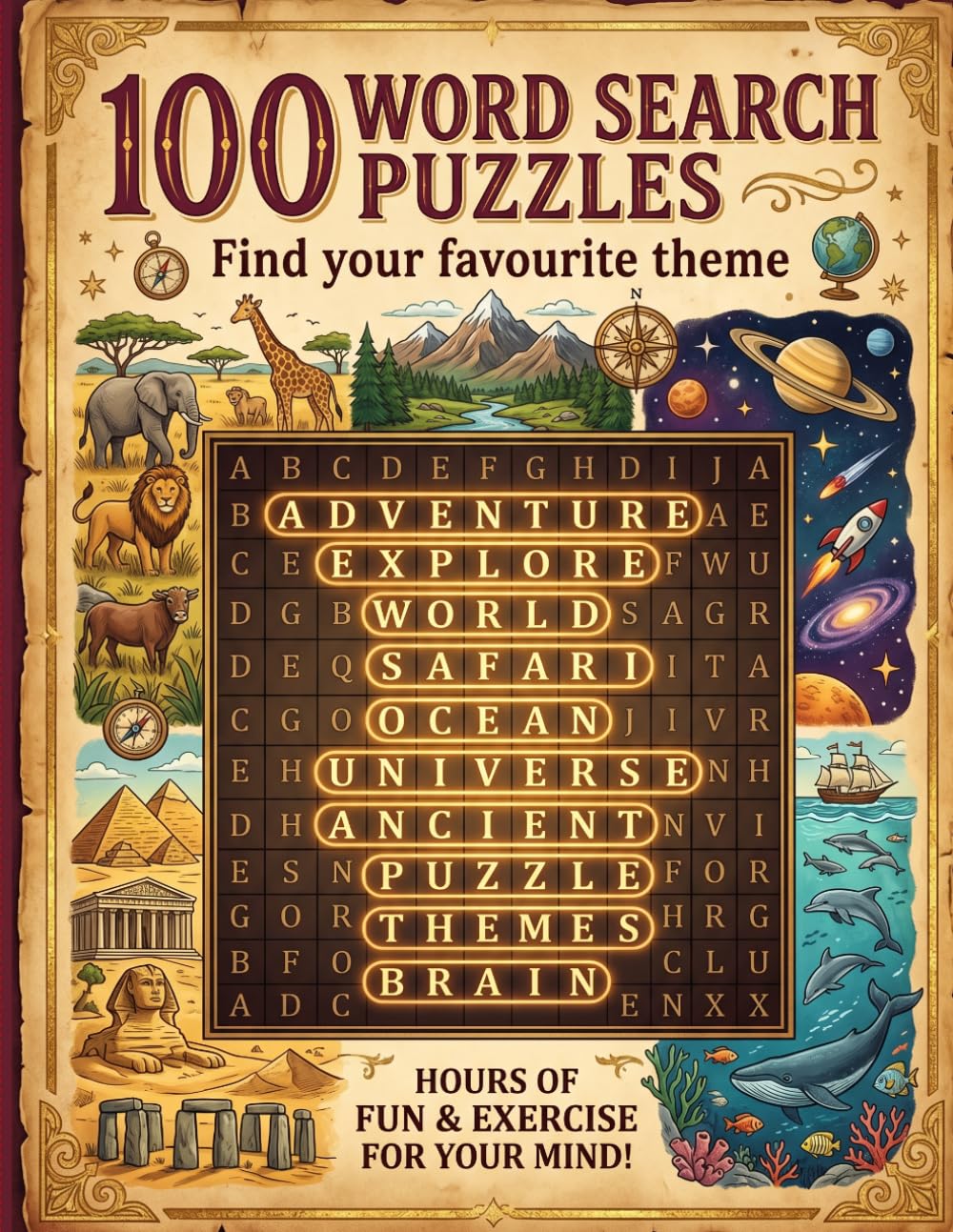 100 Word Search Puzzles: Brain-Sharpening Puzzles for All Ages