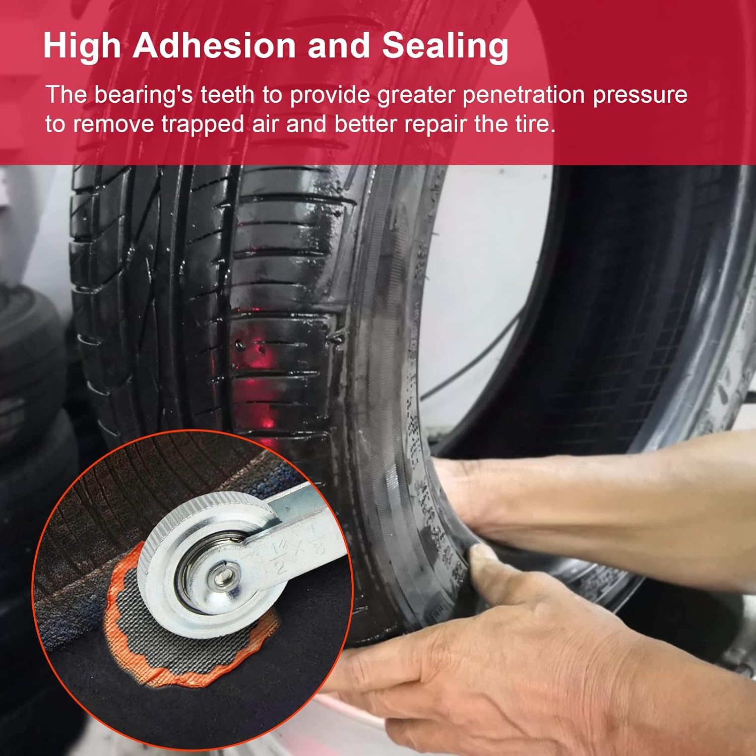 Anglekai 2Pcs Tire Repair Patch Tools, Strong Tire Patch Roller/Tire Repair Buffing Wheel for Air Tire Buffer, Tire Patch Kit Tire Repair Grinding Head for Car Truck : Automotive