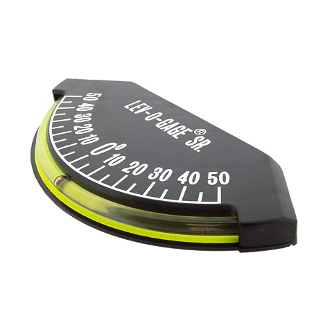 Sun Company Lev-o-gage Sr. Marine - Heel-Angle Clinometer for Boats and Marine Vessels | Measures Incline from -50 to 50 Degrees