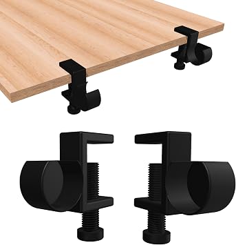 Diamond Painting Canvas Roll Holder & Table Clamp Set, Adjustable DIY Art Craft Accessories for Adults, Portable Canvas Roller Tool with Sturdy Clips for Diamond Art KitsBlack Black