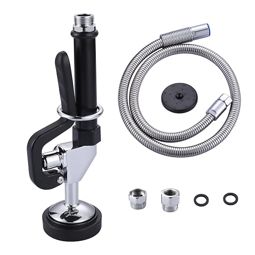 Commercial Sink Sprayer Valve with Hose: iVIGA 38" Flexible Stainless