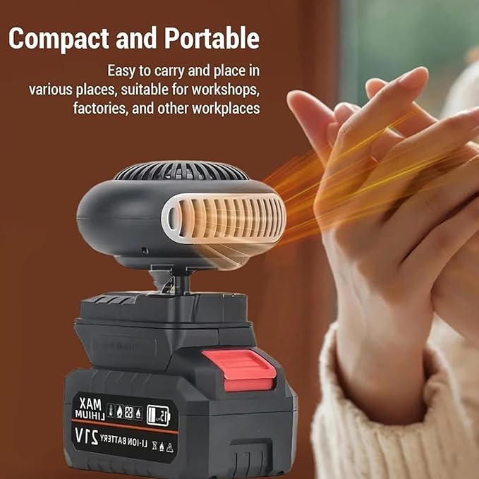 Calefactor Eléctrico Portátil con Batería Recargable y Dual Heat miniatura 8