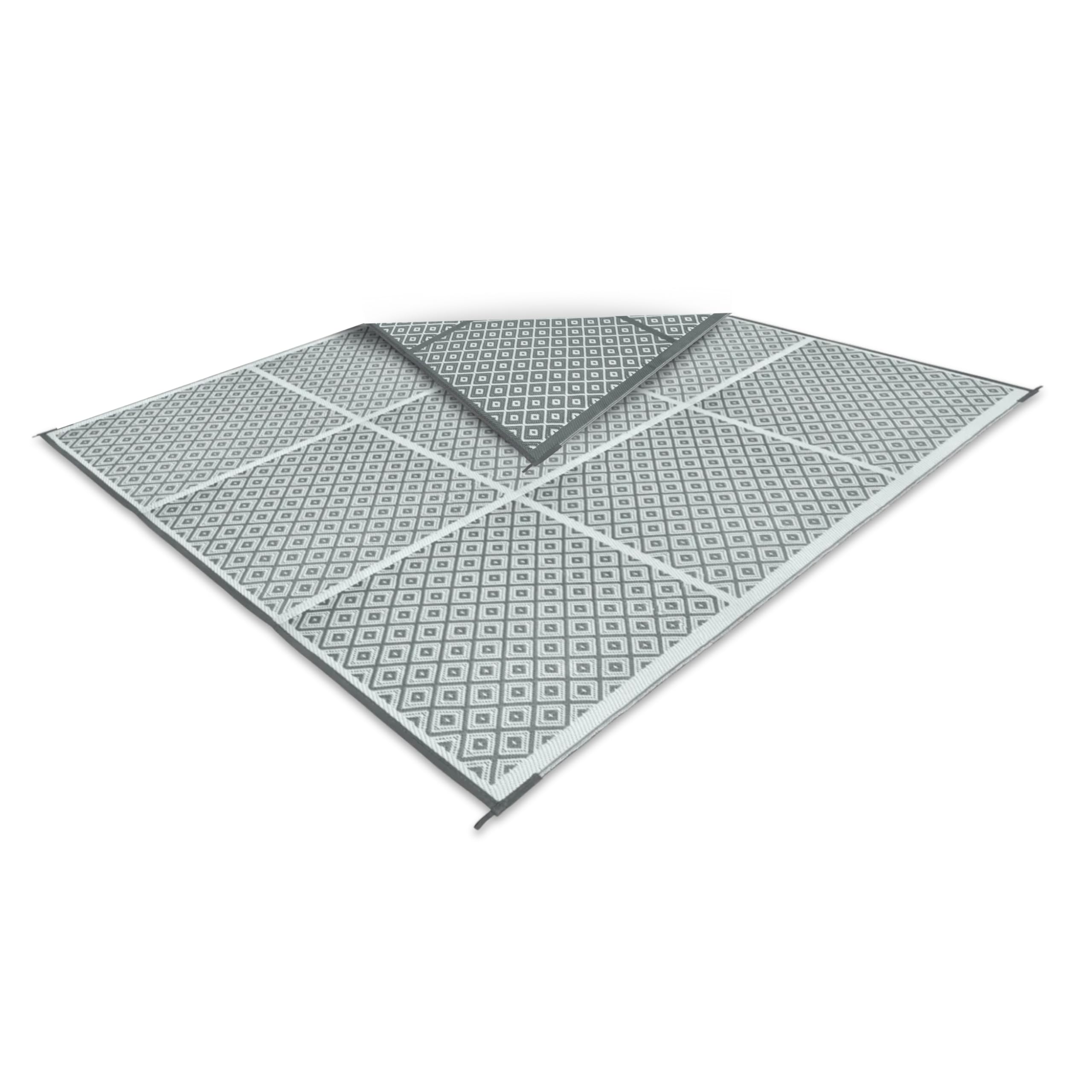 BERGER Square 300 Tapis d'extérieur 300 x 300 cm Respirant doux Avec passants de fixation