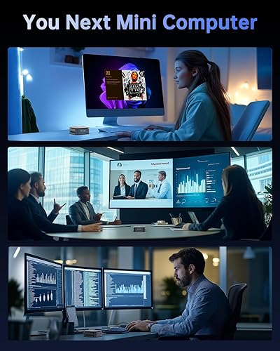 Vista 17 de KAMRUI Essenx E1 Mini PC, Mini computadoras Alder Lake N97(hasta 3.60 GHz), Mini computadora de escritorio, 16 GB DDR4 512 GB M.2 SSD, soporte