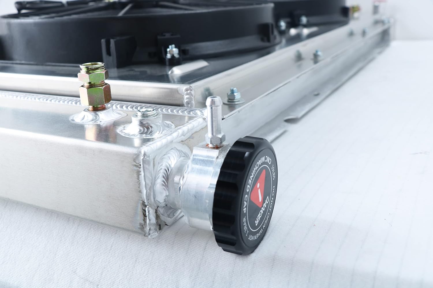 DPI1520 Radiator for 1988-2000 Chevy GMC C/K 1500 2500 3500 Suburban Blazer Tahoe GMC Yukon Cadillac 3 Row Aluminum Radiators Fans Relay Kit