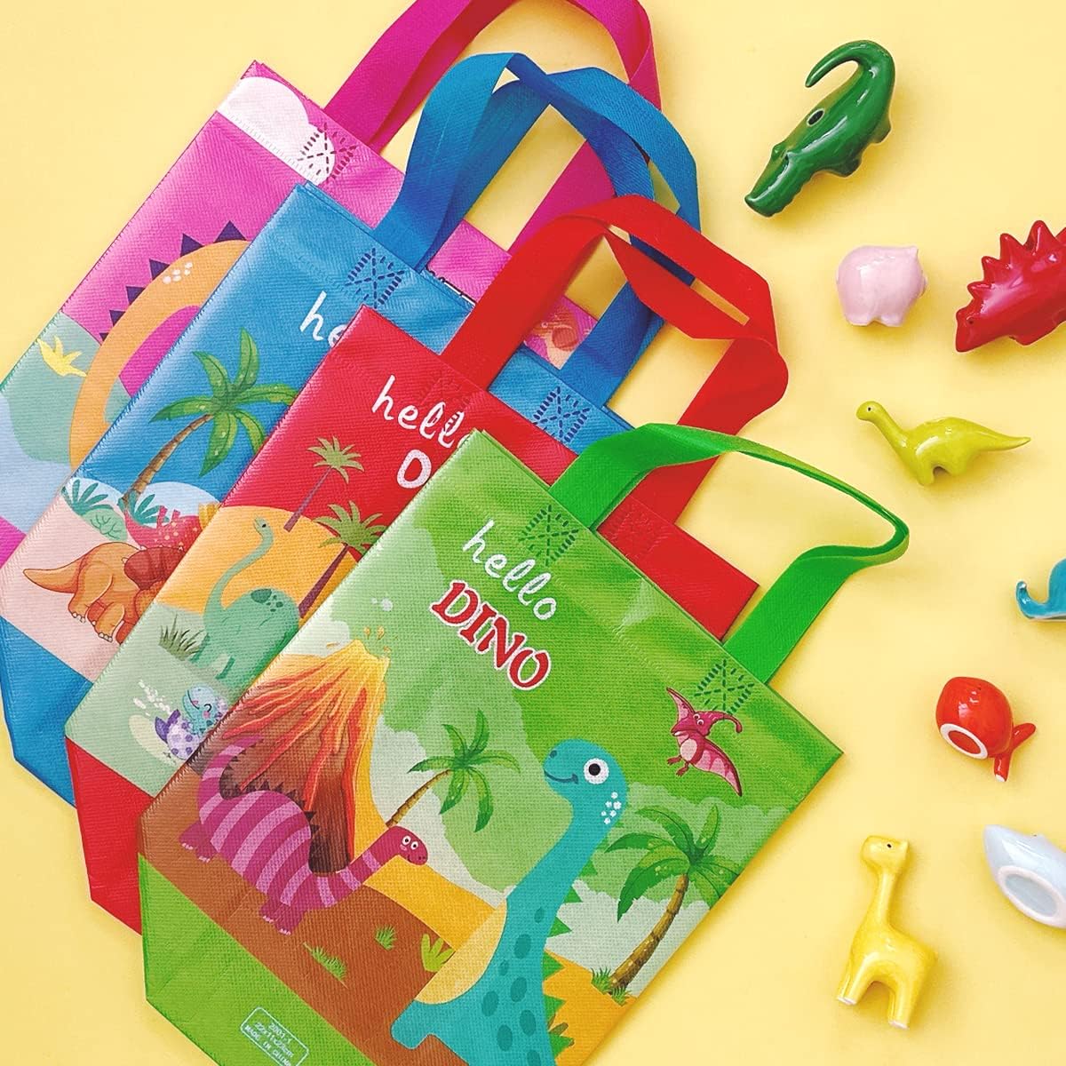 allydrew Non-Woven Reusable Gift Bags with Handles for Parties, Birthdays, Favors and Treats (Set of 8) image 5