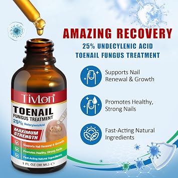 Toenail Fungus Treatment Maximum Strength, Nail Fungus Treatment for Thick, Broken, Discolored & Damaged Nail, Ingrown nails, Natural Plant Extracts, 30ml