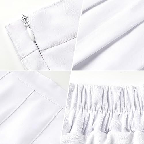 Miniatura 5 de Women's Black Pleated Tennis Skirts High Waisted Athletic Golf Skorts with Shorts Workout Sport Spreppy Skirt L