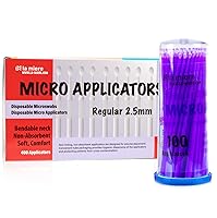 Vista 10 de LA MIERE 400pcs cepillos micro dentales de los aplicadores finos, microswabs disponibles superfino 4.9 ft m blanco