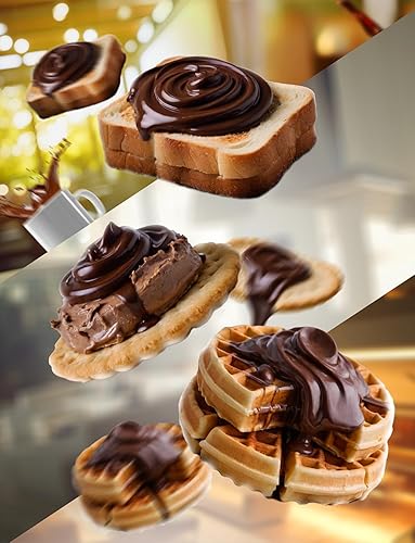 Miniatura 3 de Chocolate vegano para untar sin azúcar, postre triple de chocolate bajo en carbohidratos, aperitivo saludable sin azúcar añadido, sin gluten, sin