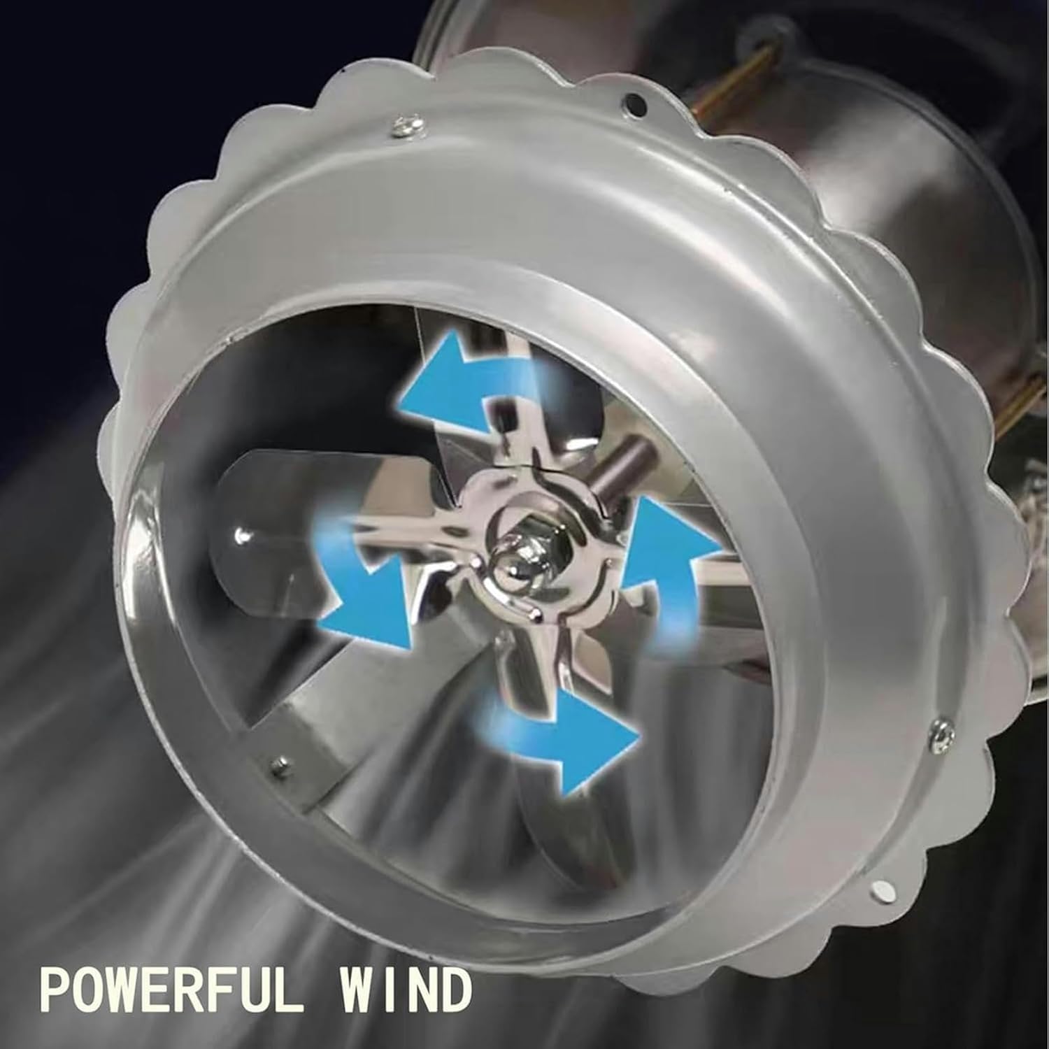 AMNOOL Chimney Fan, Household Chimney Fan, Induced Draft Fan Kitchen Chimney Blower Fan, Fireplace Exhaust Fan Exhaust ​Smoke Machine 80W/100W (Color : 80w, Size : 12.5CM)-1