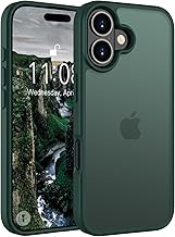 Andwing Matte Case for iPhone 17 6.3 Inch, Military Standard Drop Protection Mobile Phone Case for iPhone 17, Matte Translucent Back Protective Case, Anti-Fingerprint, Scratch-Resistant, Durable