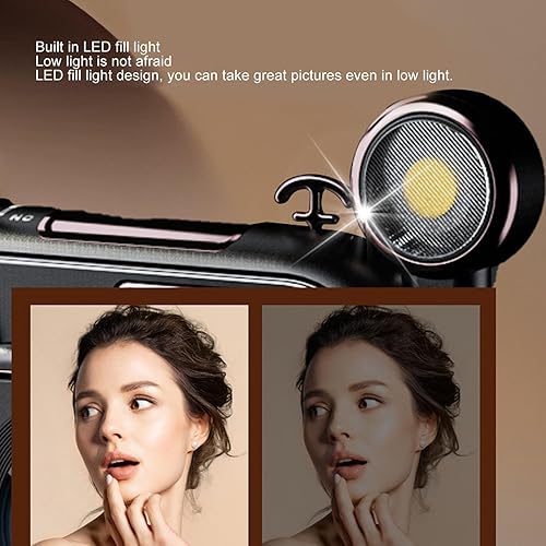 Miniatura 3 de Cámara digital 5K, cámara de vedio antivibración, cámara de vlogging de 96MP con lente teleobjetivo y zoom digital 50X, cámara retro de visión