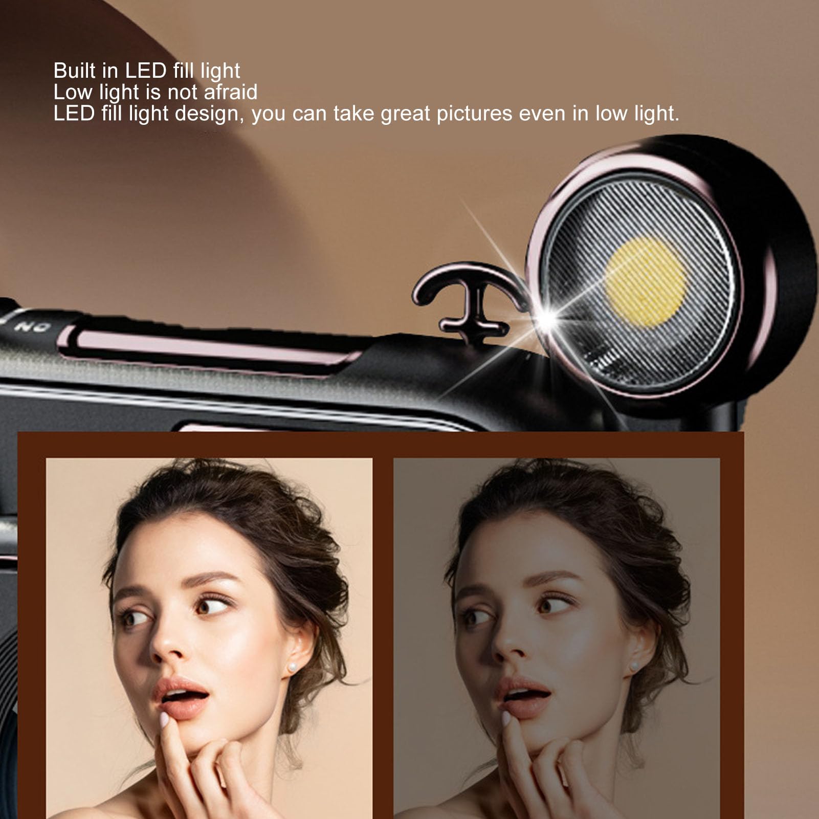 Appareil Photo Numérique Rétro 5K, Caméra Vidéo Vlogging 96 MP avec 4 Filtres de beauté, Caméra de Voyage WiFi Zoom Numérique 50X avec Carte 64 Go, Vision Nocturne en Couleur