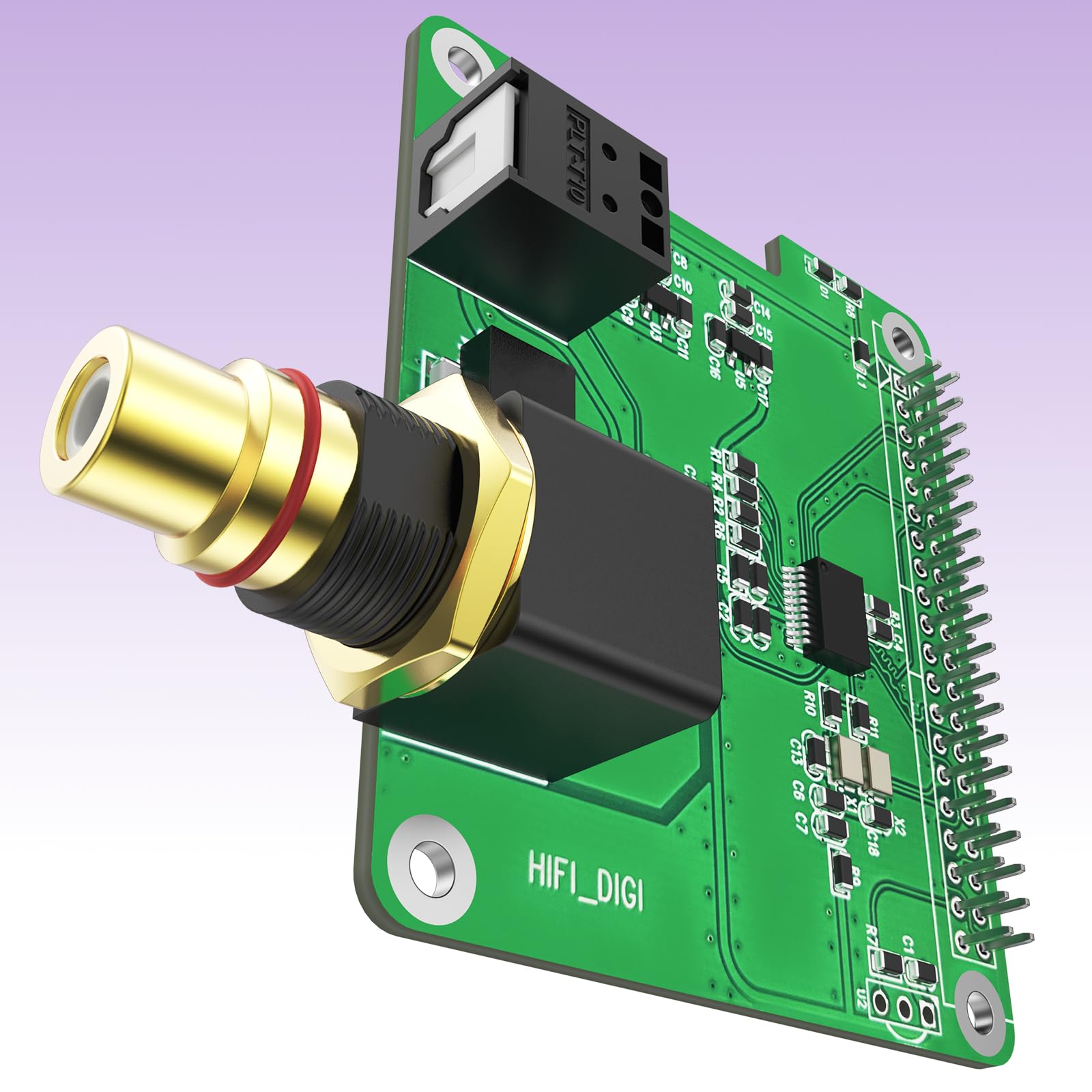 InnoMaker Digi One Hat per l'intera serie Raspberry Pi, Scheda Audio Digitale S/PDIF(IEC60958-3) HiFi