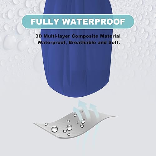 Miniatura 8 de Cute Castle Protector de colchón impermeable para cuna de bebé, 28 x 52 pulgadas (paquete de 2), color azul aguamarina